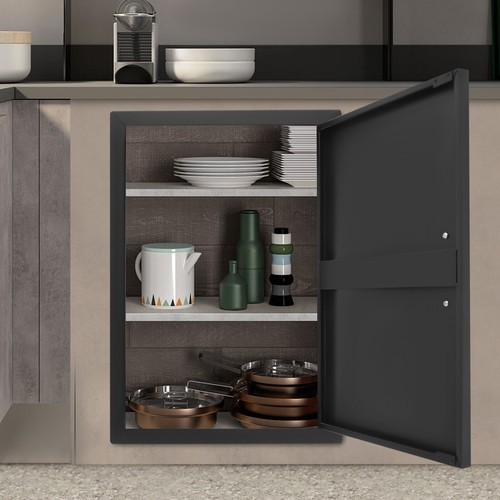 Single BBQ Access Door, Durable Carbon Steel for Outdoor Kitchen