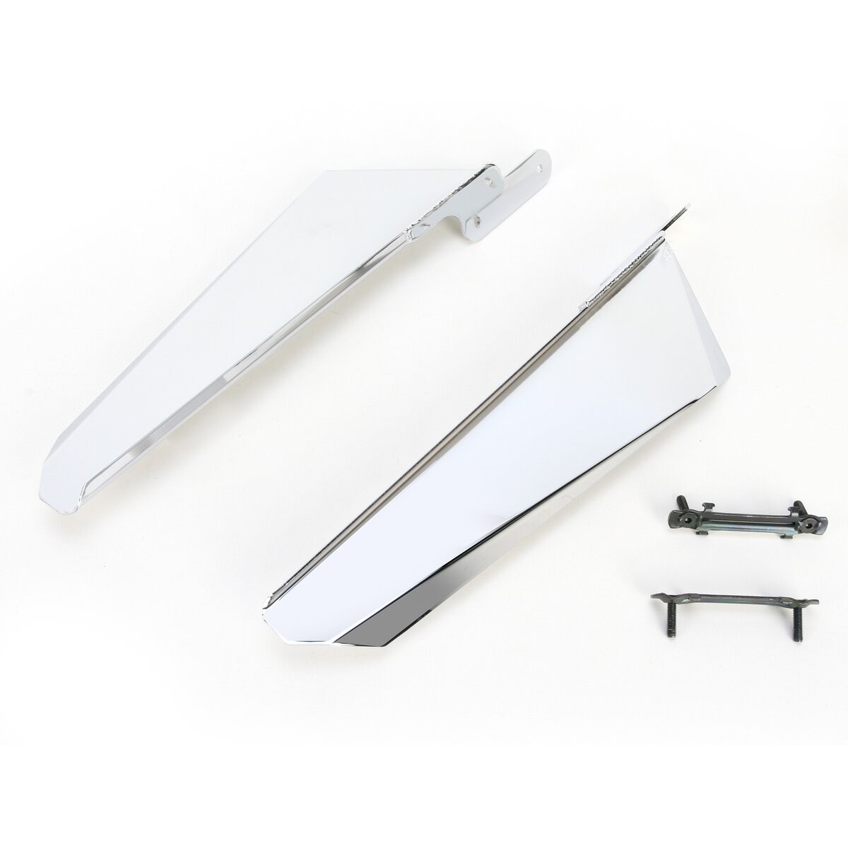 National Cycle 16 in. Chrome Switchblade Windshield Lowers - N76609