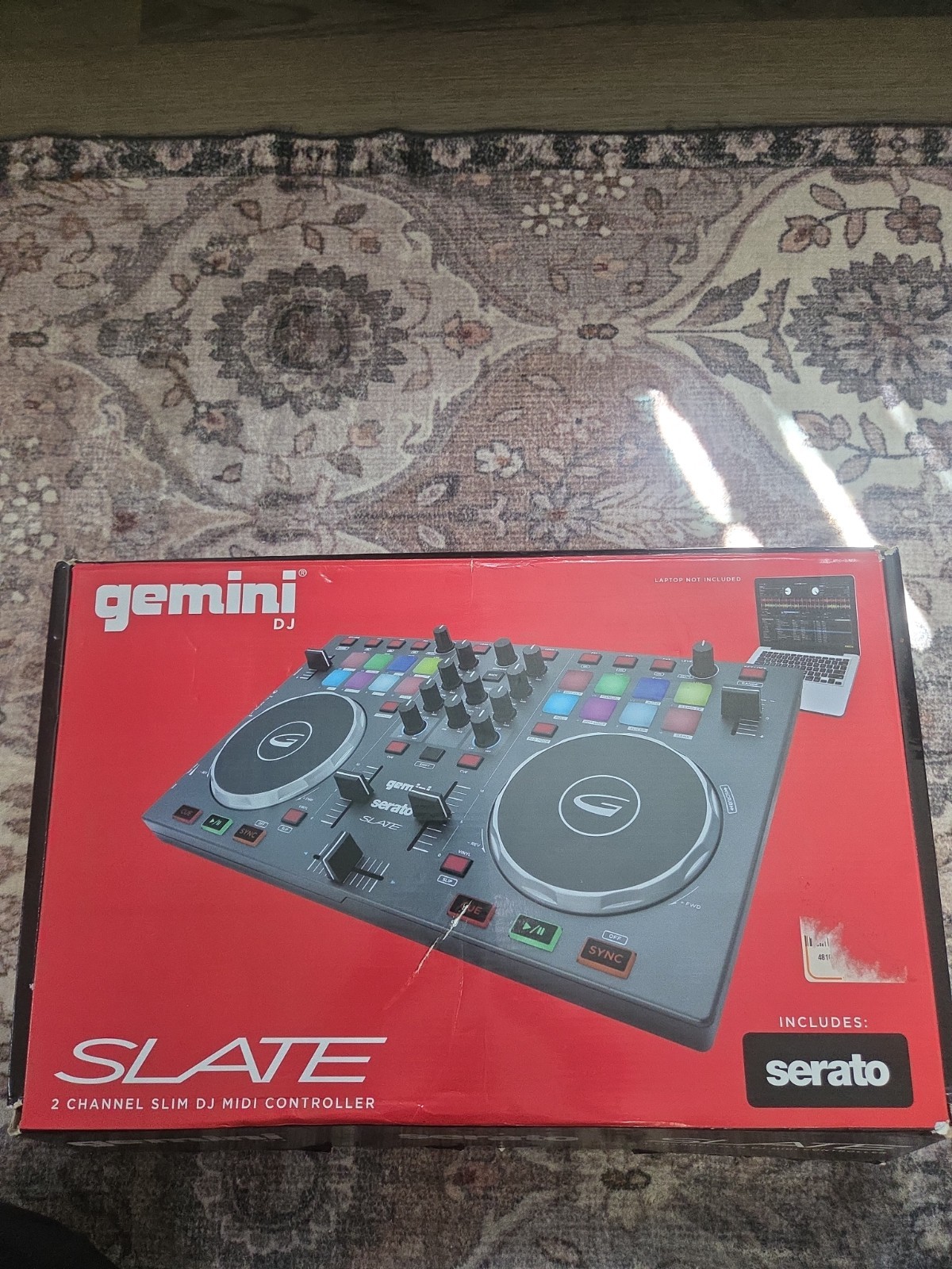 Gemini SLATE 2-Channel Slim DJ MIDI Controller NEW IN BOX +++++