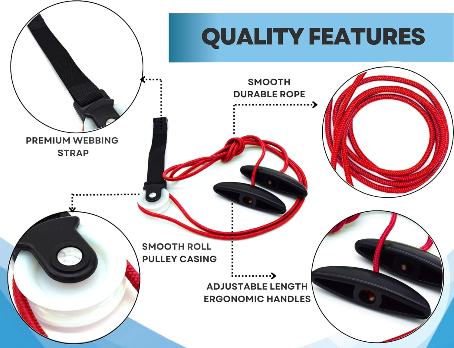 Shoulder Pulley for Physical Therapy with Exercise Guide - Improves Shoulder Str