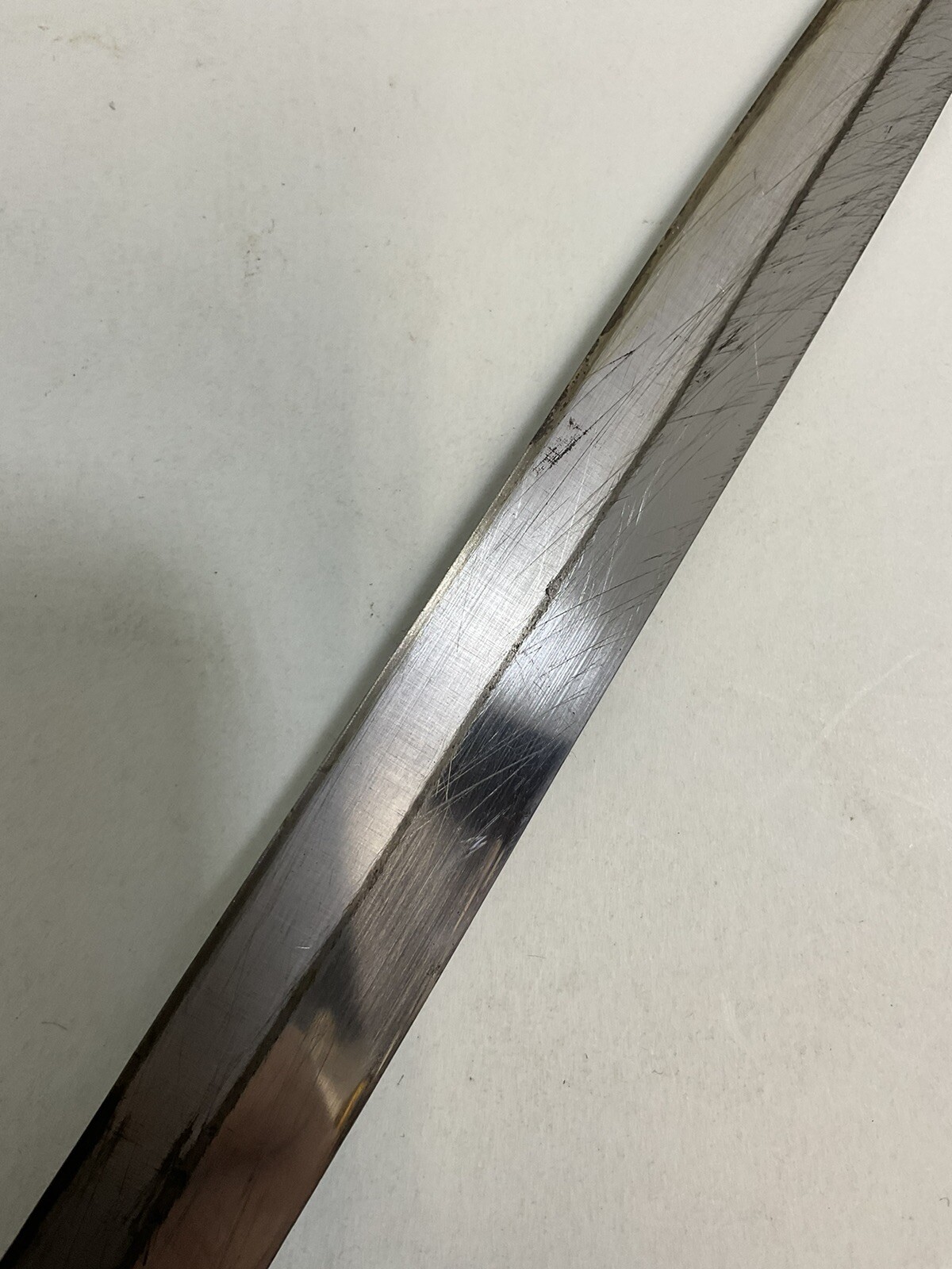 Vintage Flint USA Vanadium 15” Steel Carving Knife 10” Blade PreownedKitchenCom
