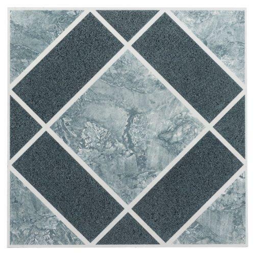 Achim Home Furnishings FTVGM30320 Nexus 12-Inch Vinyl Tile, Geo Light and Dark