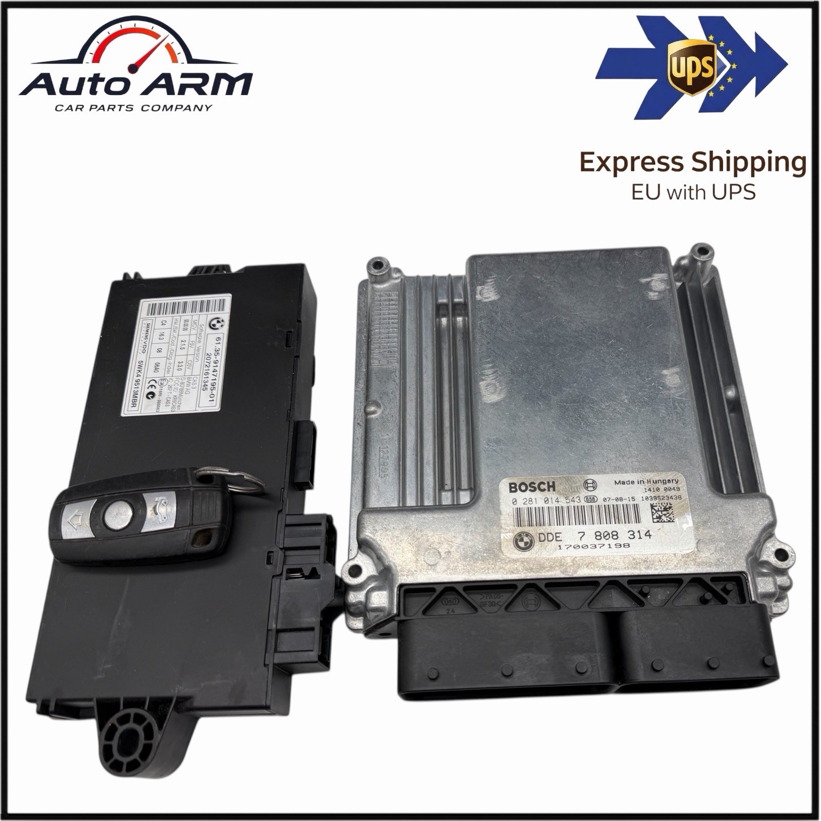 Engine Control Unit BMW 0281014543 7808314