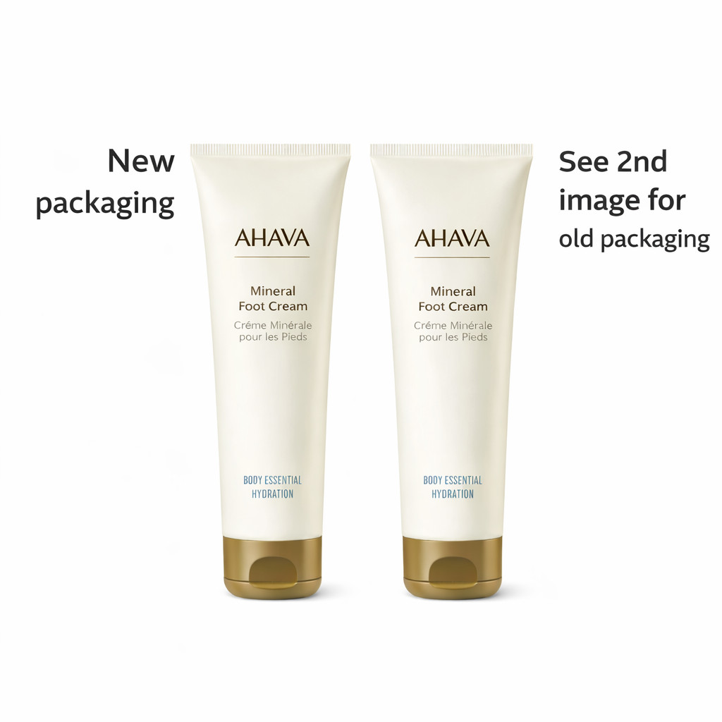 Lot of 2 Ahava Dead Sea Water Mineral Foot Cream 5.1 oz 150ml Sealed