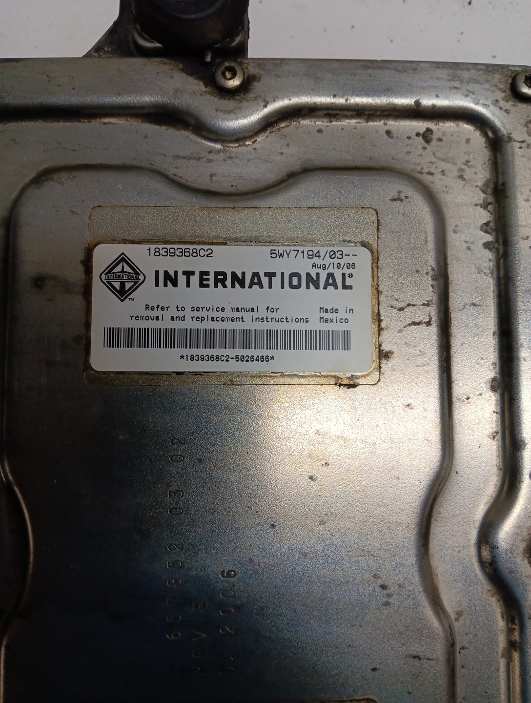 International DT466 Computer 1839368C2 Item #3071