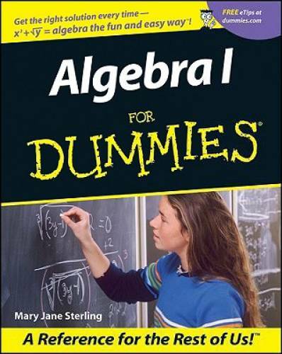 Algebra for Dummies - Paperback By Sterling, Mary Jane - VERY GOOD
