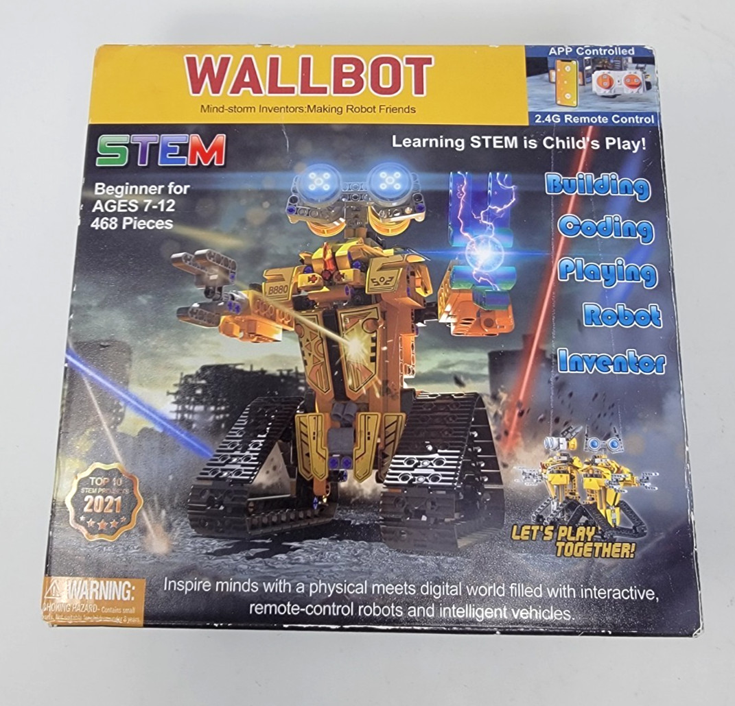 Wallbot Remote Controlled Robot Building Kit STEM 468 Pieces