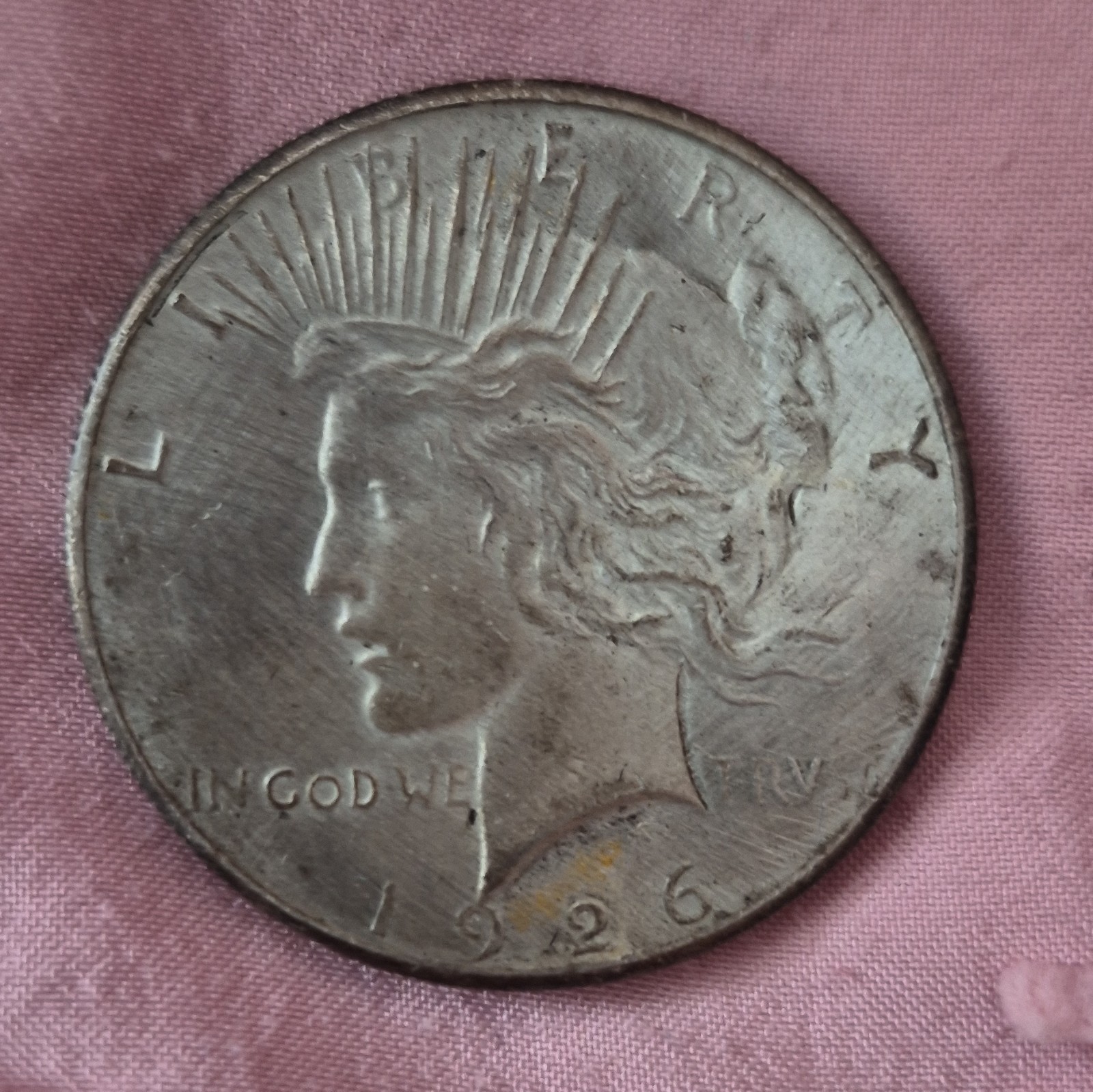 1926 Peace Dollar $1 Silver Coin 0.9 Fine Business Strike Philadelphia