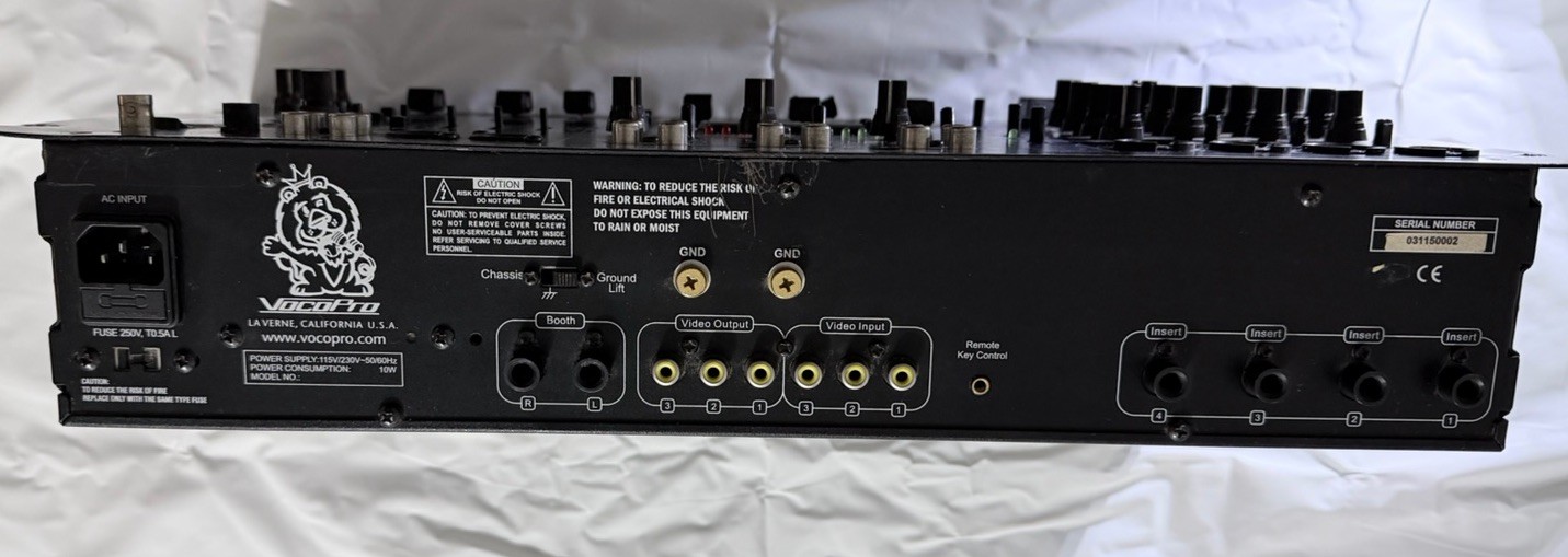 VocoPro KJ-7000 Pro DJ VJ and Karaoke Mixer