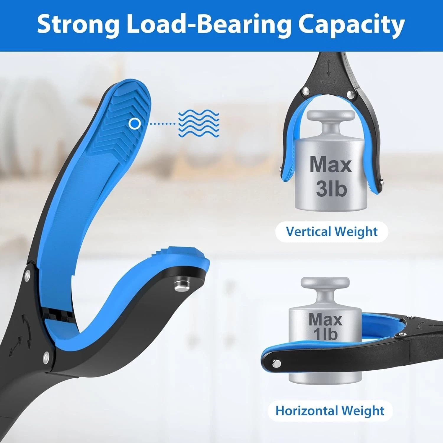 Ergonomic 36-Inch Grabber Tool for Limited Mobility - Foldable & Adjustable