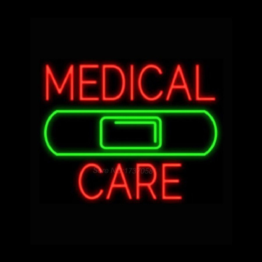 Medical Care 24"x20" Neon Sign Light Lamp Workshop Poster Cave Collection UY