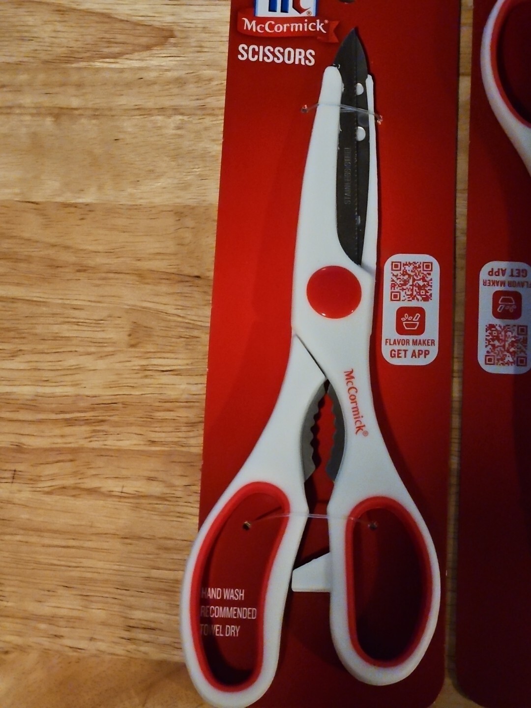 2 PAIR McCormick Sharp Kitchen Scissors Shears Multi Purpose Stainless Steel
