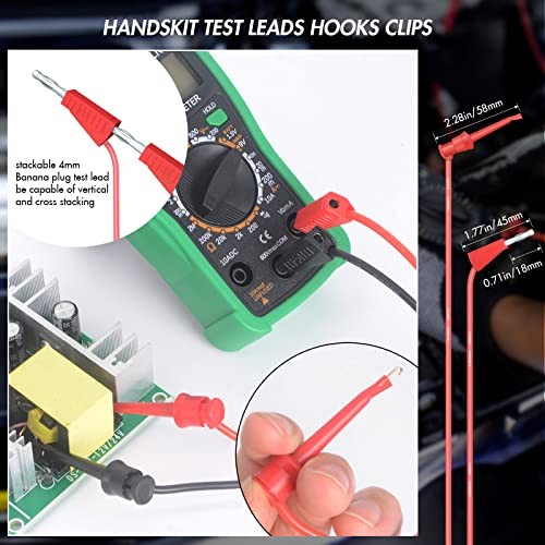Electrical Multimeter Test Leads Set with Alligator Clips Test Hook dm-0509