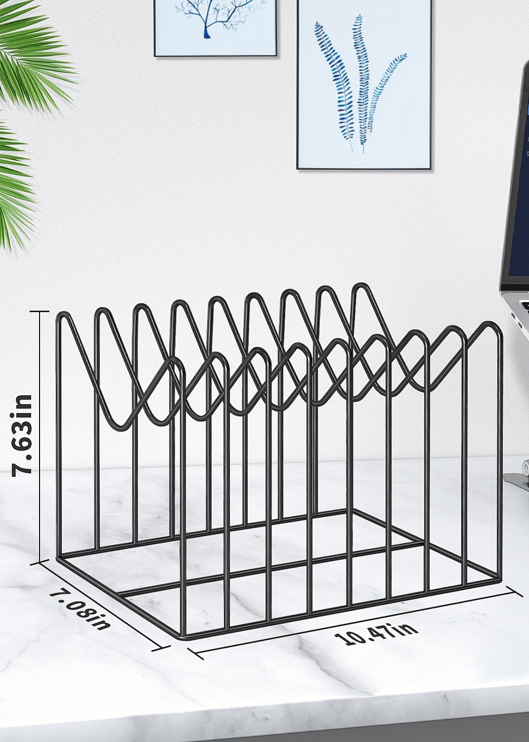 Topcj 2 Sets Wire File Organizer For Deskfile Folder Holder/Rack/Standfile