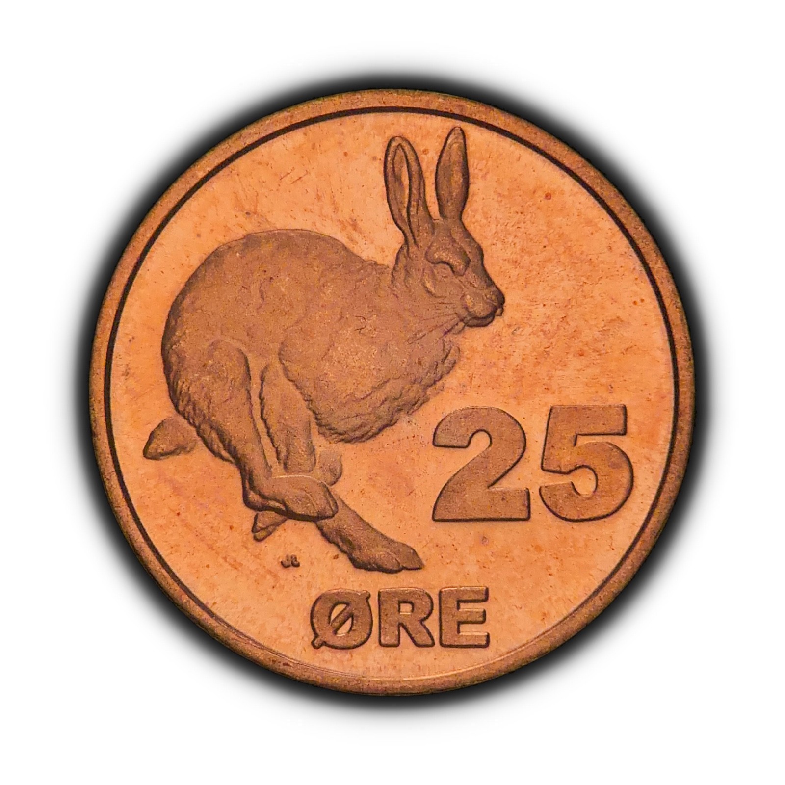 GREENLAND. 2010, 25 Ore - Arctic Hare, Kalaallit Nunaat Polar Bear RARE 4