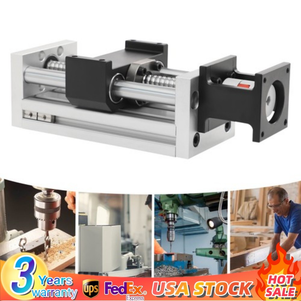 100mm stroke Ball Screw Rail Slide Linear Guide Stage Manual Table CNC Linear