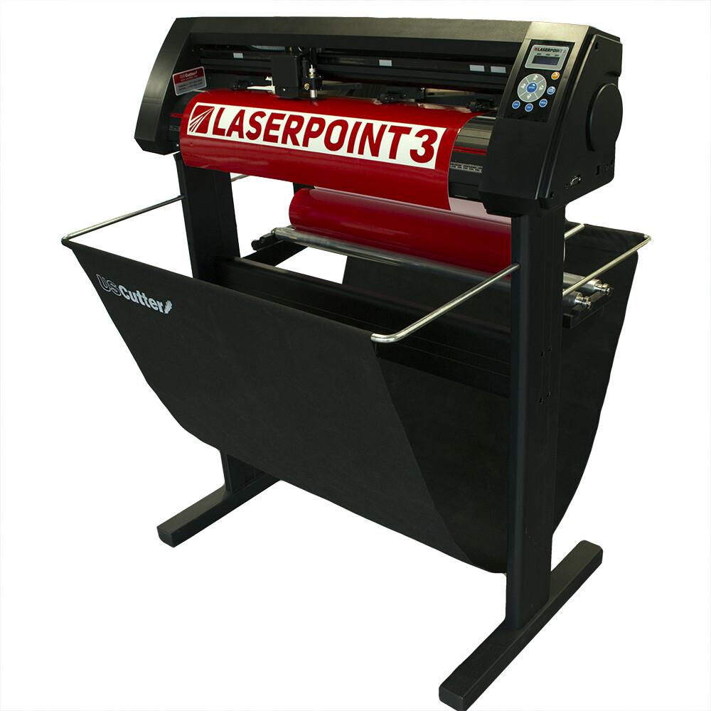USCutter LaserPoint 3 Vinyl Cutter Stand Basket w/ARMS Contour Cutting - 28"|34"