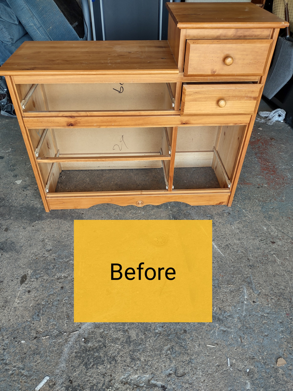 Entryway bench with storage and mirror