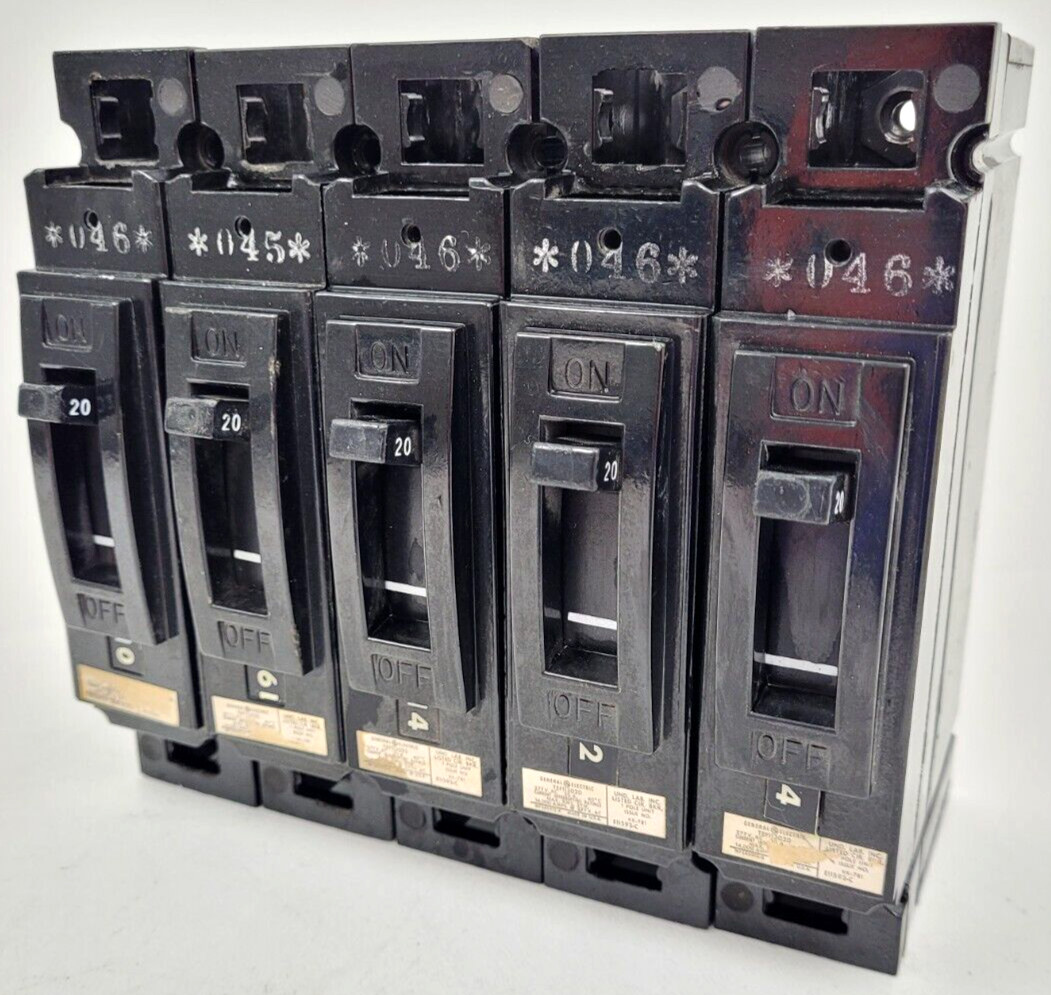 Lot of 5 TEF113020 GE 20 Amp Circuit Breaker *NEXT DAY OPTION*