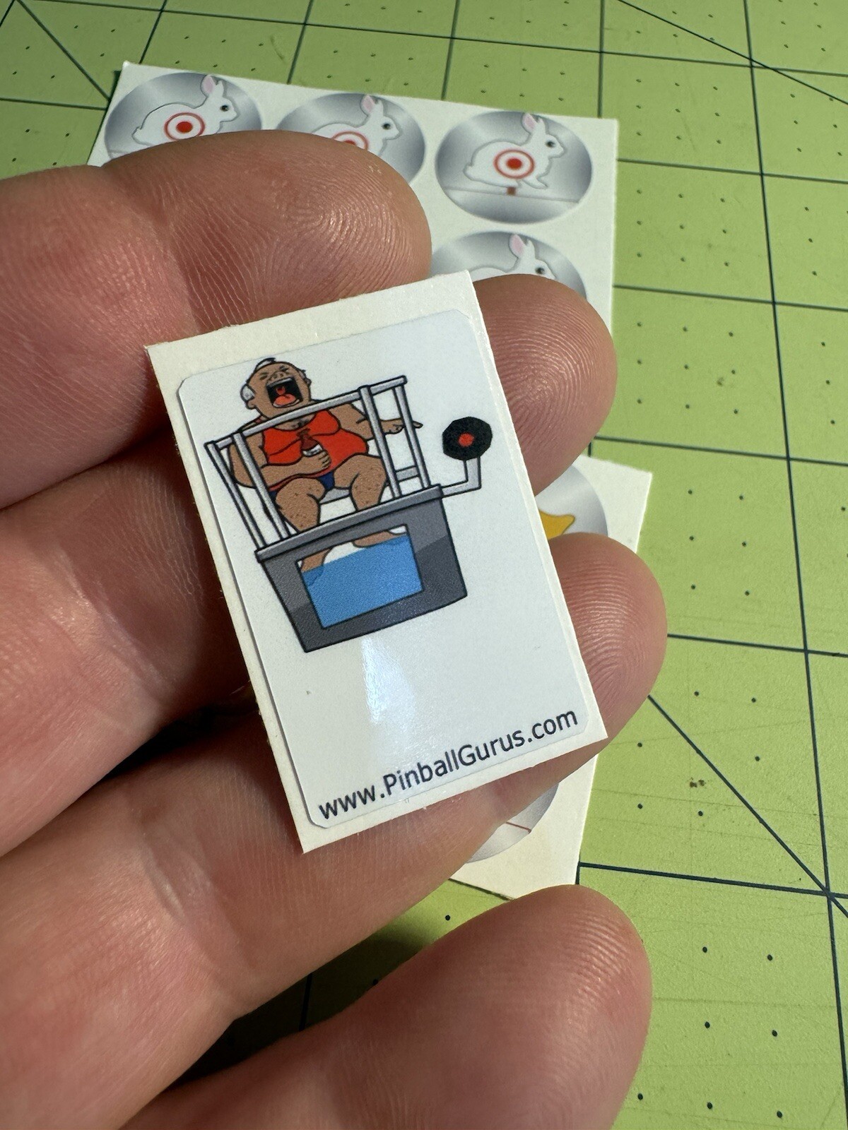 1985 Williams "Comet" Pinball Machine “Dunk Tank Dummy" Drop Target Sticker