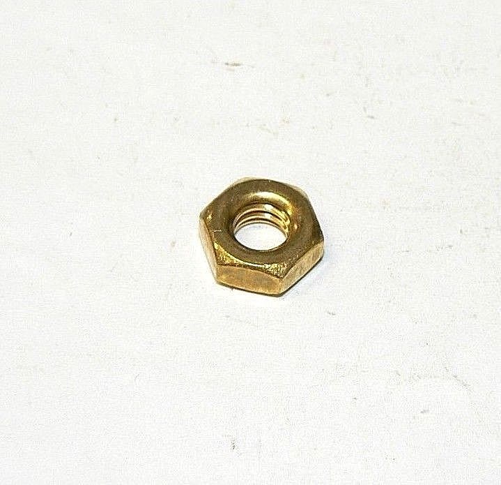 1/4"-20 HEX MACHINE SCREW NUTS - SOLID BRASS - Lot of 100 Pcs.