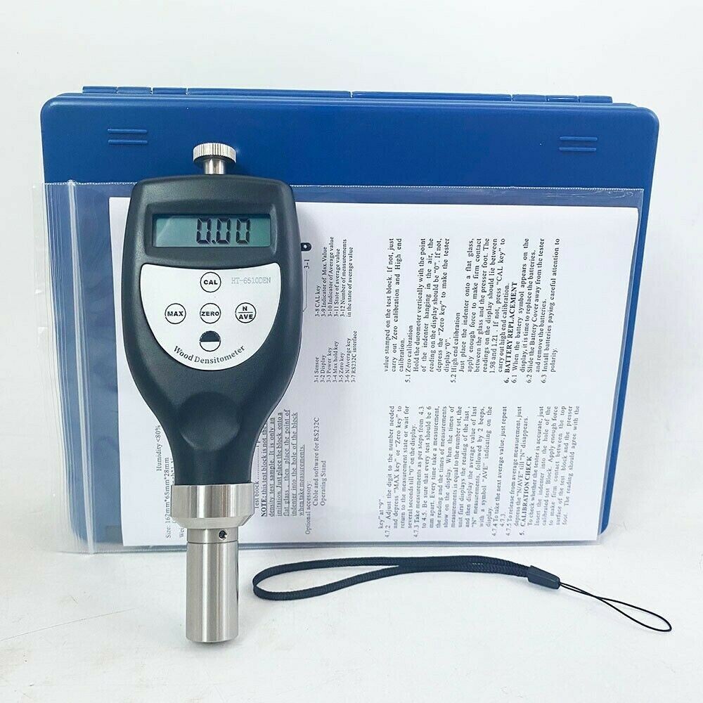 Digital Wood Densitometer Density Meter with Under-voltage Alarm Function