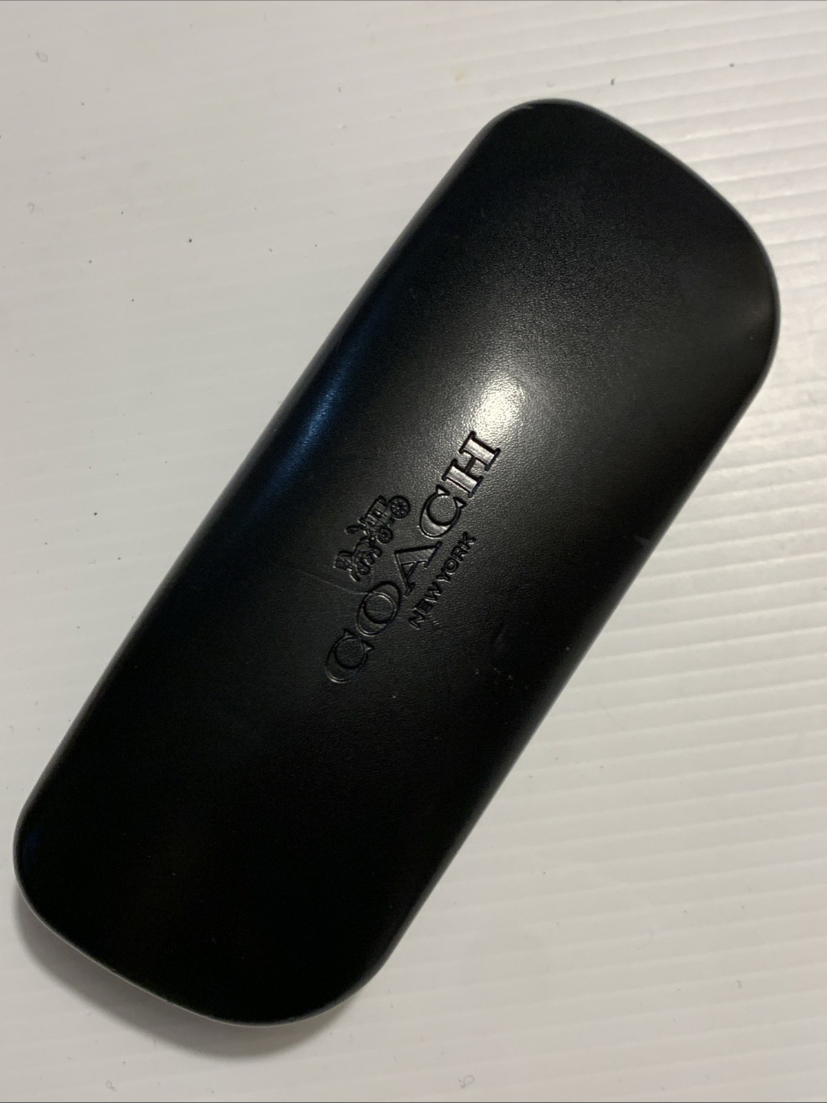 Coach New York Glasses Case Black Hard Clamshell Sunglasses Eyeglasses