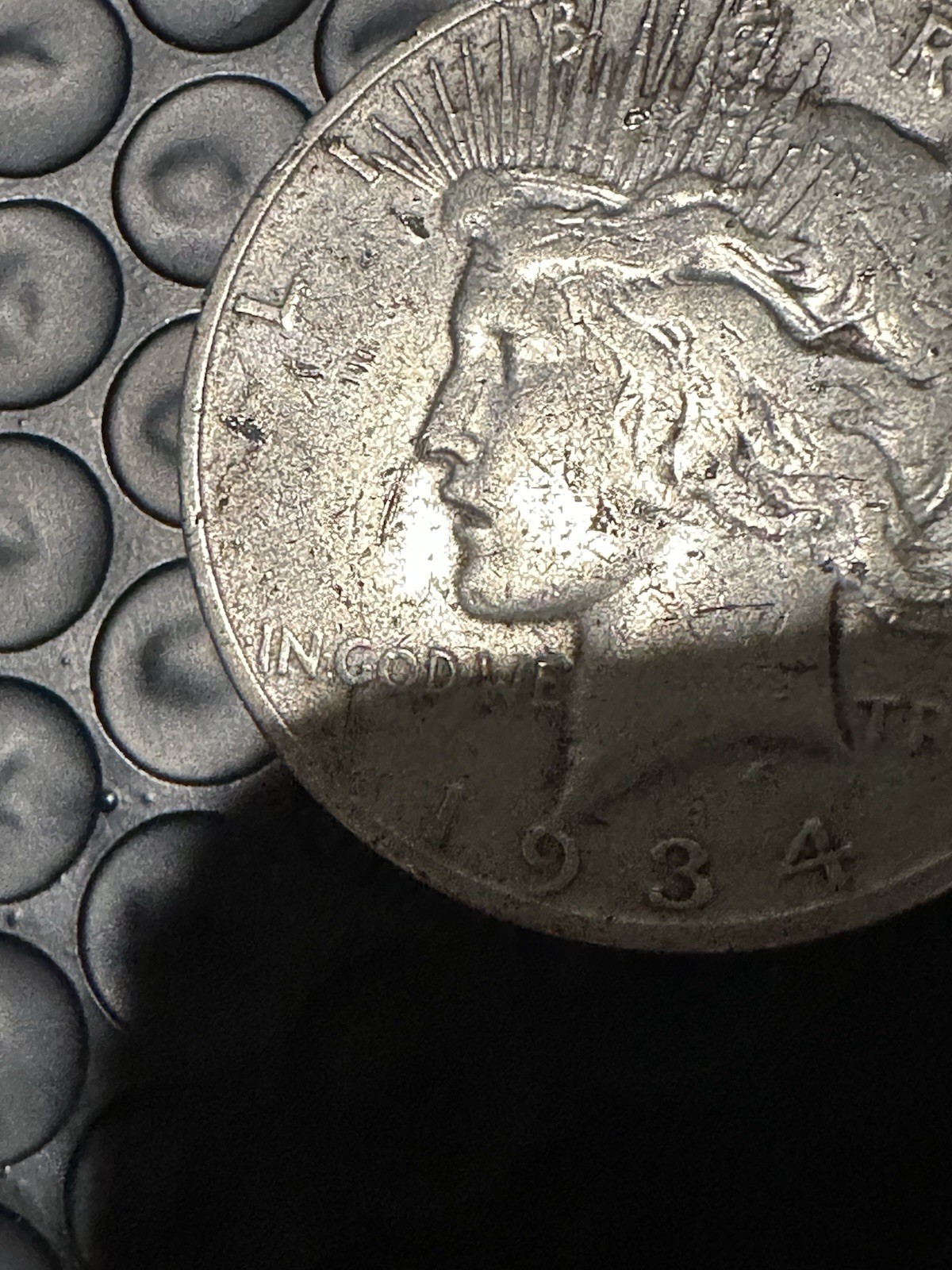 1934 S PEACE SILVER DOLLAR $1 KEY DATE COIN