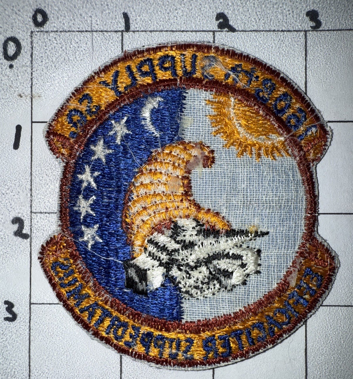 Vietnam War - 1970s USAF 1608th Supply Squadron Patch (9)