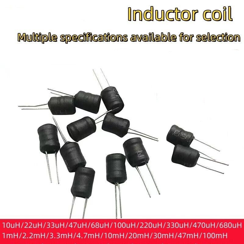 10PCS 8x10mm Power Inductor 10uH ~ 100mH Radial Choke H Word Inductor Coil NEW
