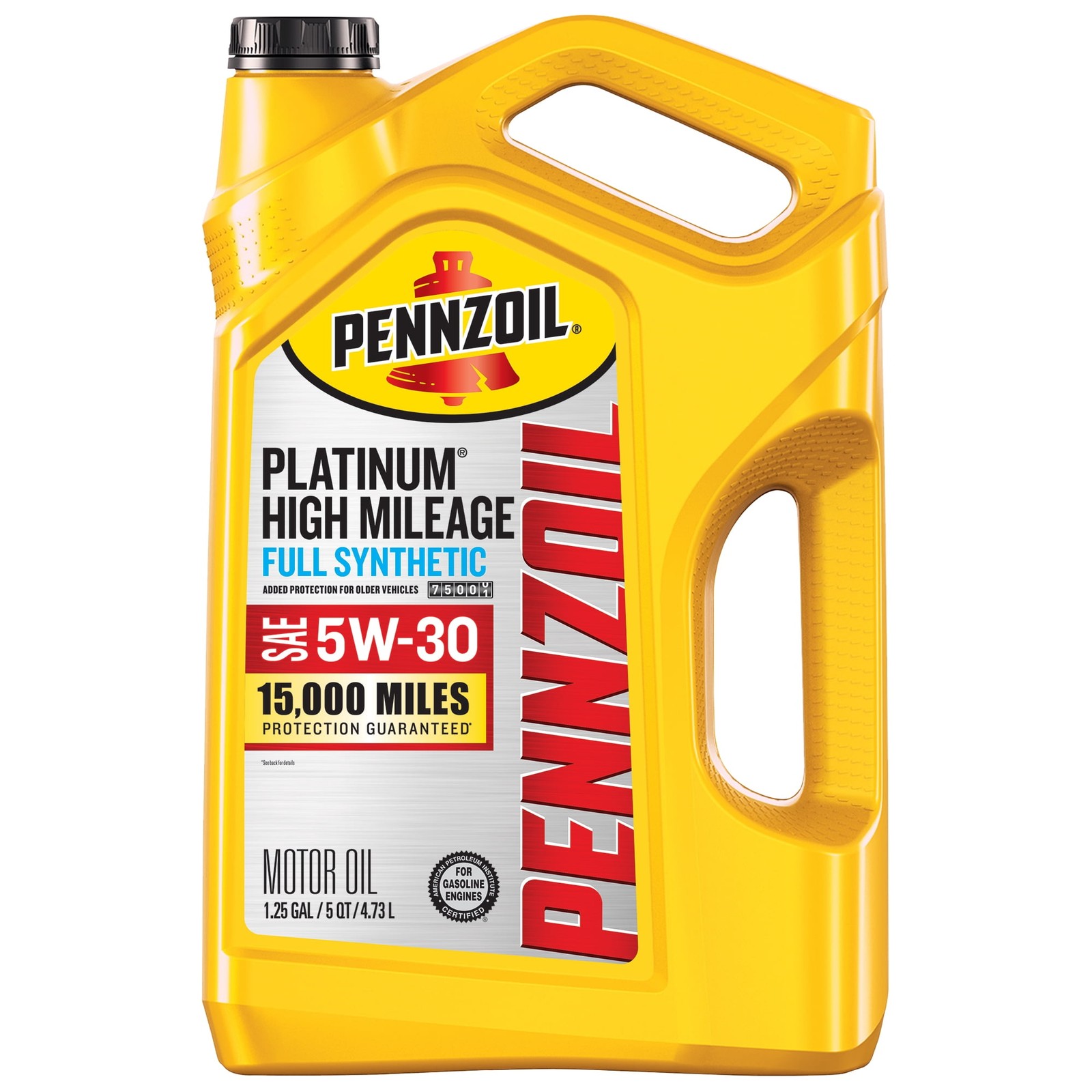 Platinum High Mileage Full Synthetic 5W-30 Motor Oil 5 Quart