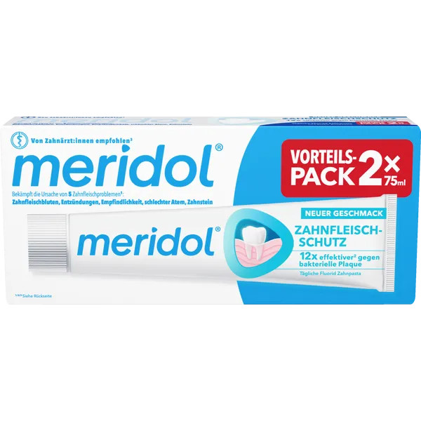 MERIDOL toothpaste double pack 2 x 75ml FREE SHIPPING