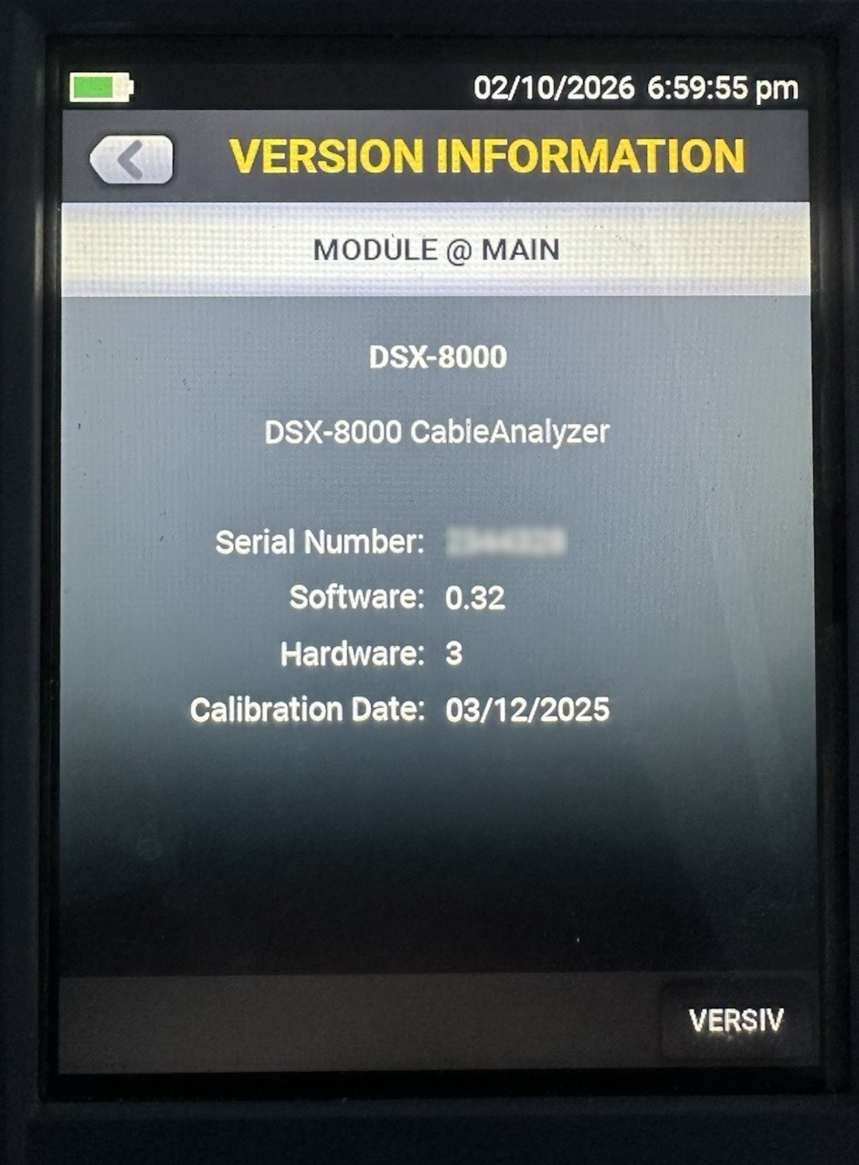 Fluke DSX 8000 Cable Analyzer Module CU-2000MHZ Cat 8 "ONLY" CALIBRATED