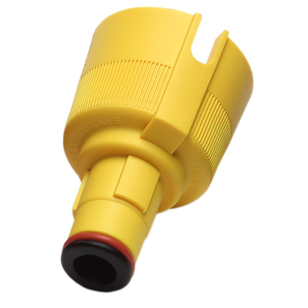 GE Easy-Fil Bottle Adapter Sevofluorane Vaporizer Yellow, GE 2106572-003