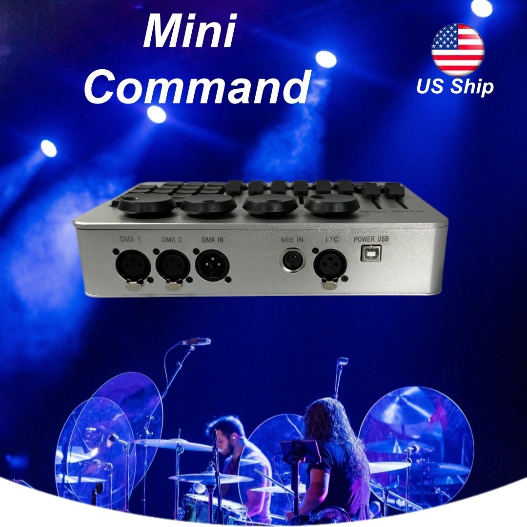 US Portable DMX Controller Mini MA2 Command Wing DJ Lighting console W/Bag