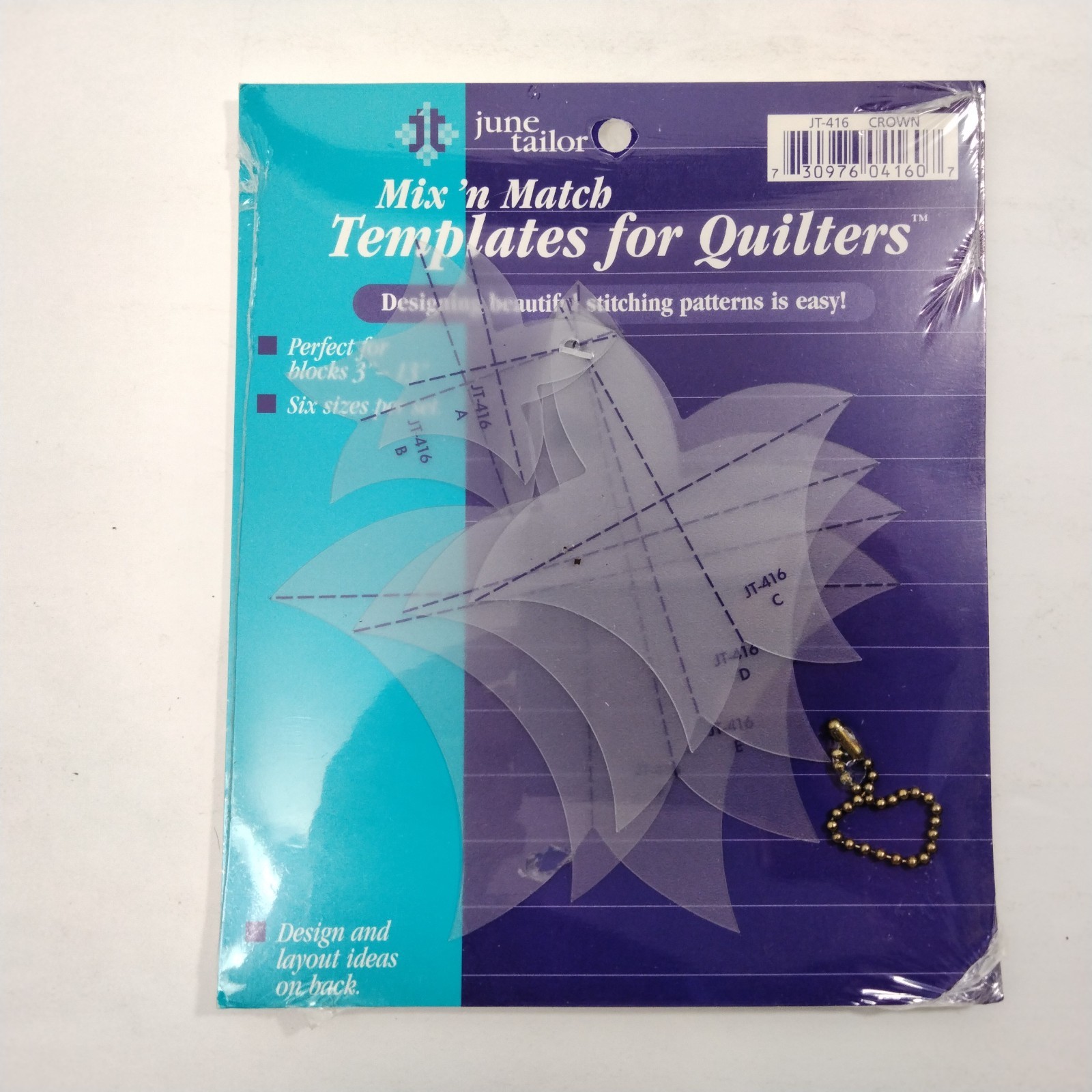 June Taylor Mixed Match Templates For Quilters Crown