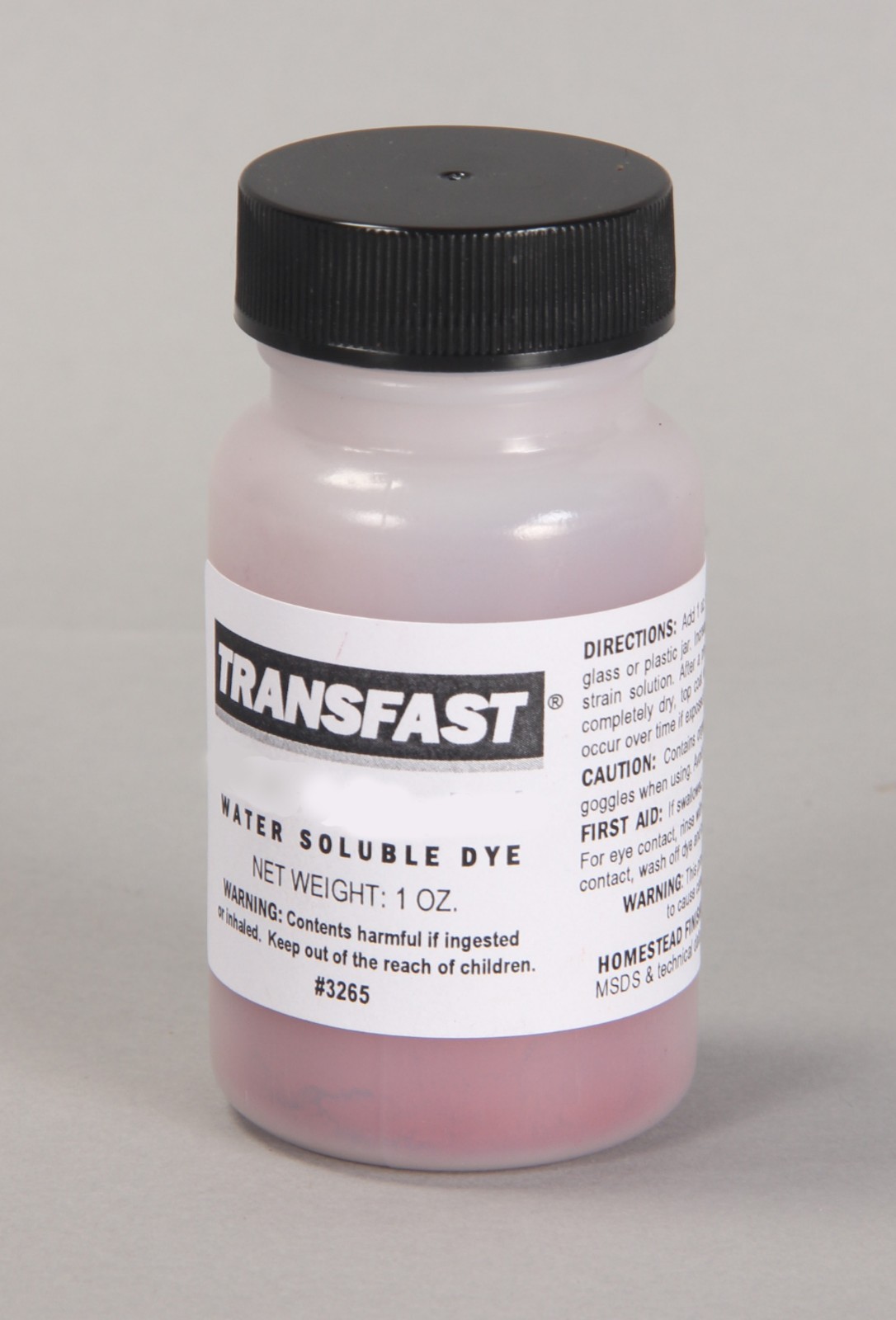 TransFast Water Soluble Dye 1 oz container CARDINAL RED #3283