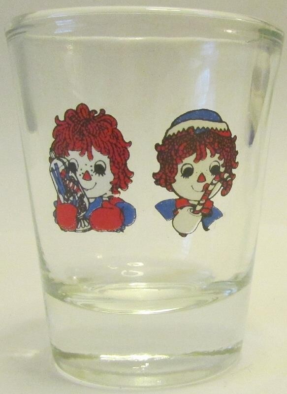 Raggedy Ann & Andy 1½ Shot Glass