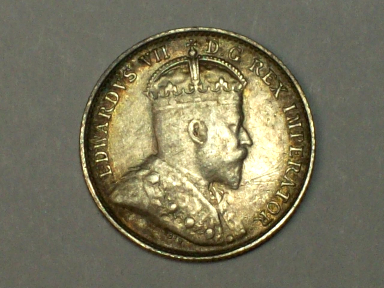 Silver 1903-H Canada 5 Cents  KM#13   VF+    SN8146