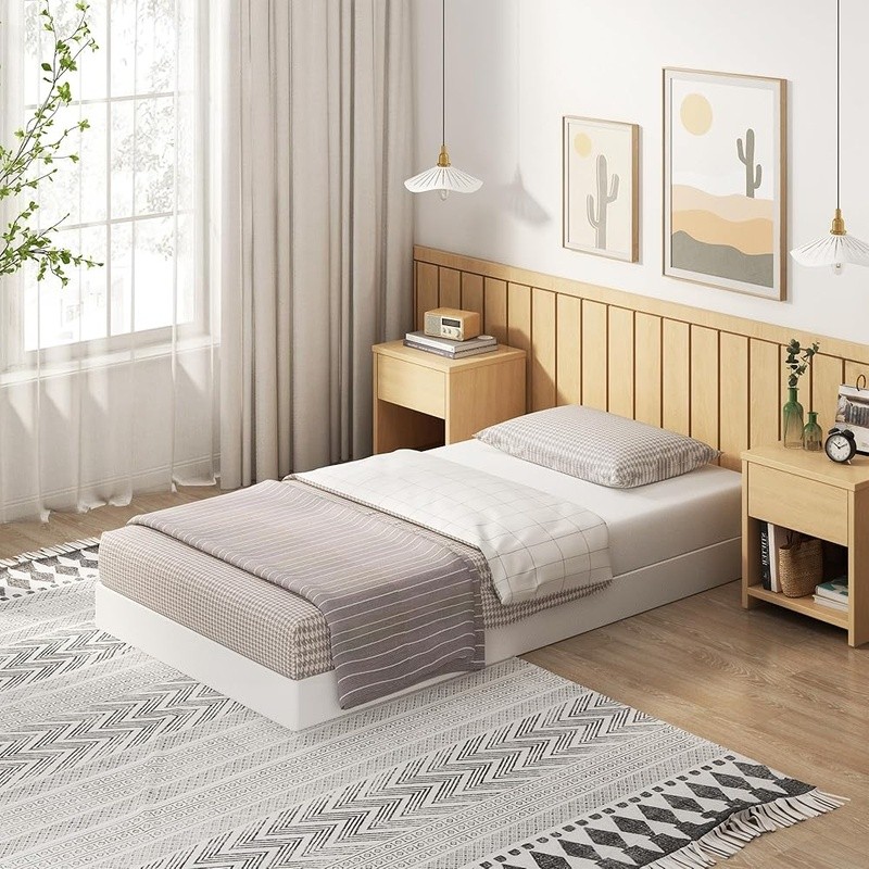 Twin Box Spring Metal Slats Noise Free Easy Assembly Heavy Duty 1500lbs Support