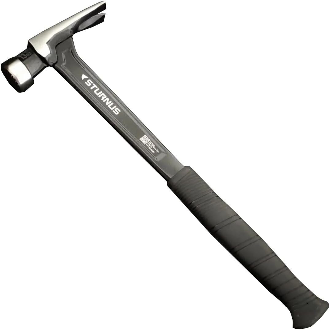 Pro-Grade 13Oz Graphite Rip Claw Hammer with Anti-Vibration Grip