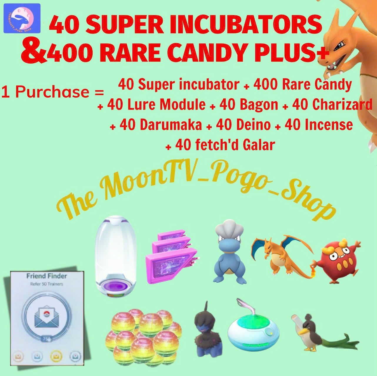 40 SUPER INCUBATOR &400 RARE CANDY PLUS(+)-SALE-Completed within 24hrs ✨Digital✨