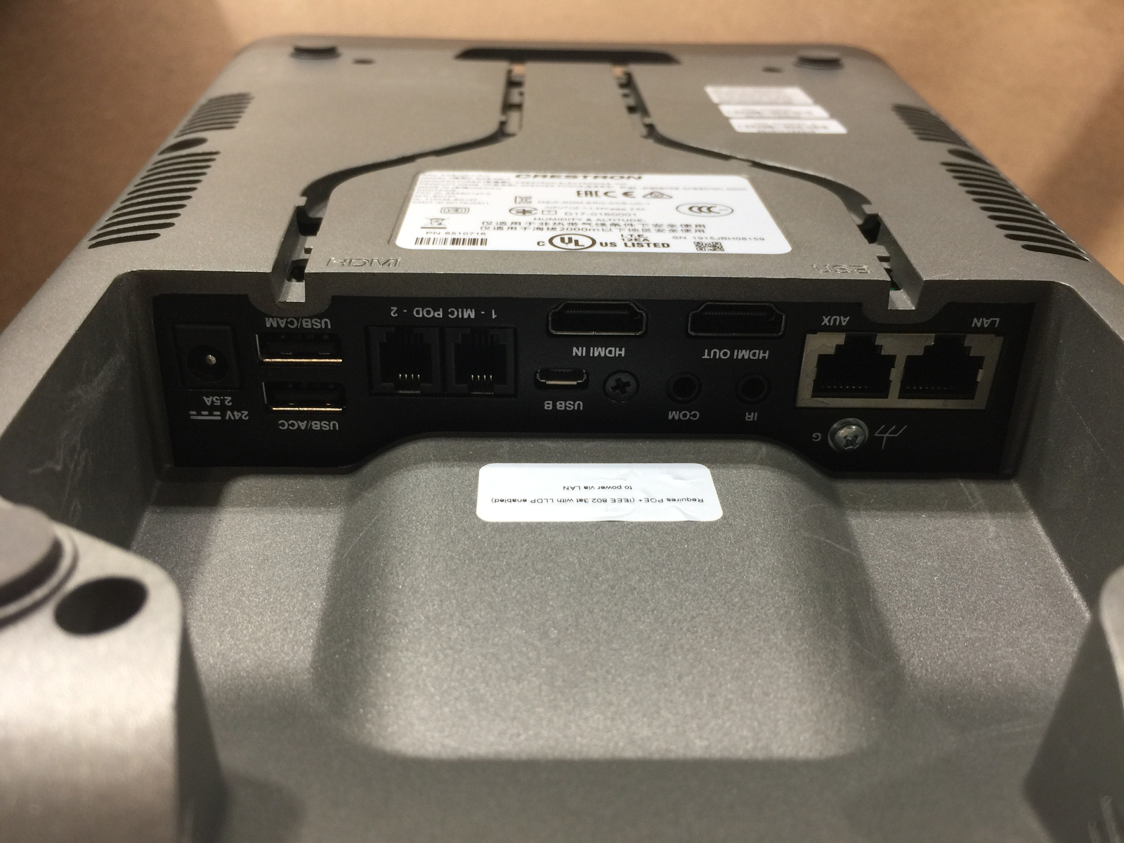 Crestron CCS-UC-1-T-V Tabletop UC Video Conference Console --- TESTED AND RESET