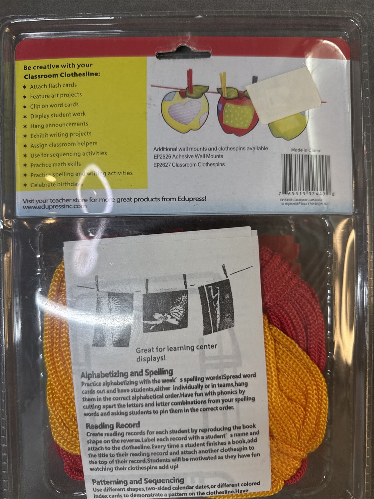 Edupress Classroom Clothesline (EP62449)
