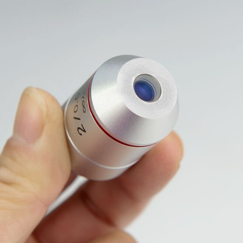 2X 195 Infinity Achromatic Objective lens for Biological Microscope RMS 20.2mm