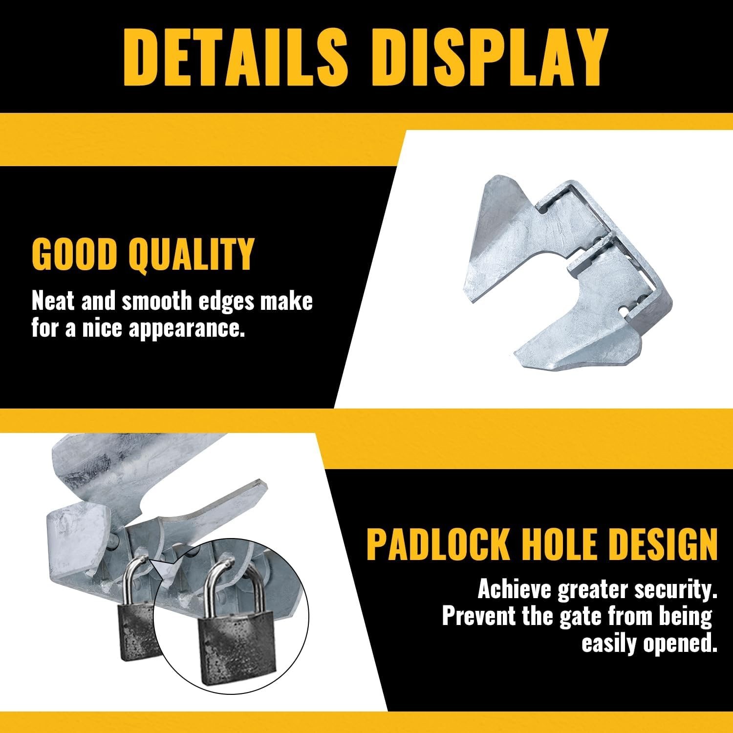 Heavy-Duty Galvanized Butterfly Latch for Gates - Smooth Operation & Security