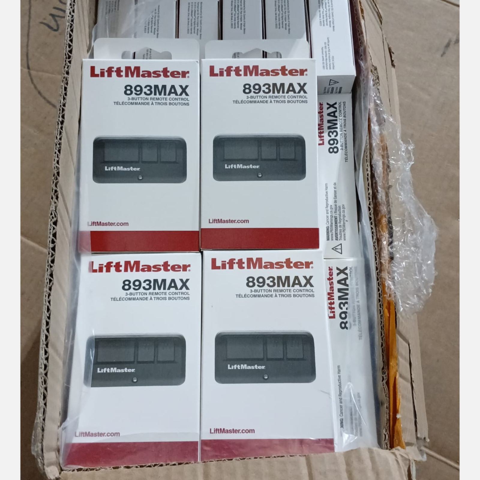 20 Pack LiftMaster 893MAX Garage Door Opener Remote Control 3 Button Genuine