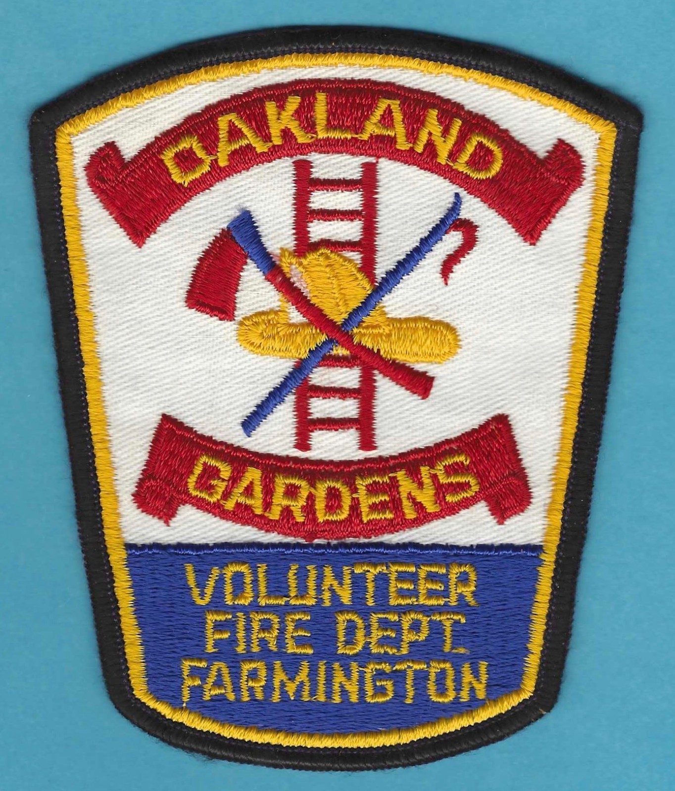 FARMINGTON CONNECTICUT OAKLAND GARDENS VOLUNTEER FIRE RESCUE PATCH