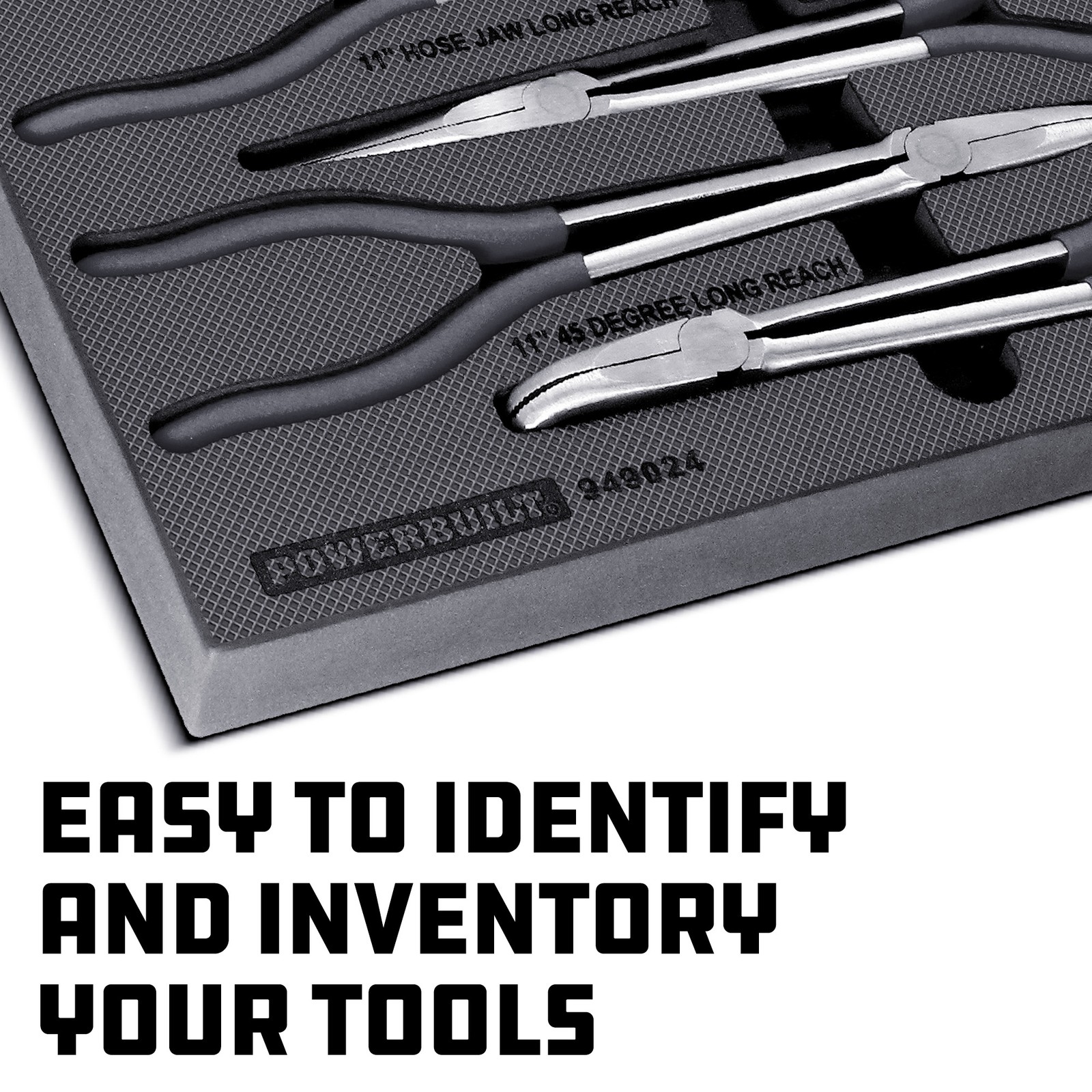 Powerbuilt 4 Piece Pro Tech Long Reach Pliers Set - 949024