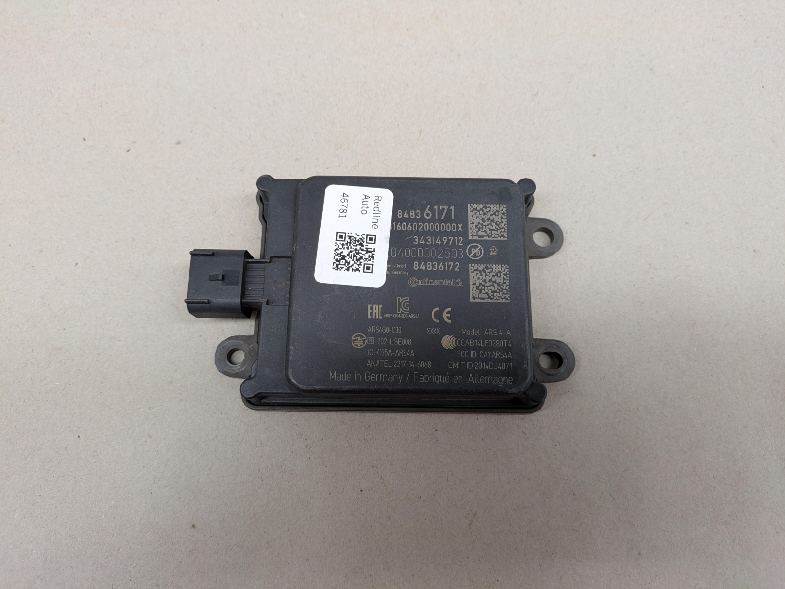 Cadillac XT5 Adaptive Cruise Distance Sensor Radar 2017 - 2025 84836171
